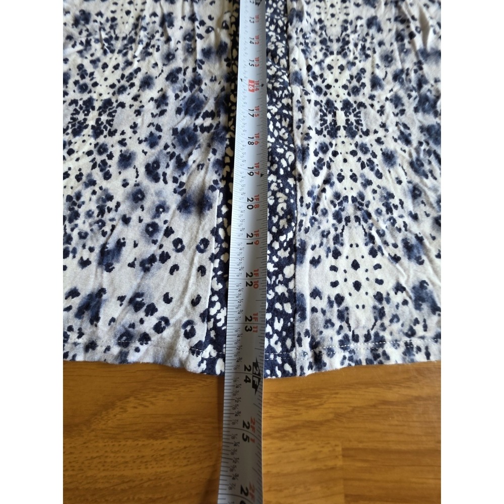 Simply Vera Women's Sleeveless Top Blue White Print Size Large - Picture 8 of 10